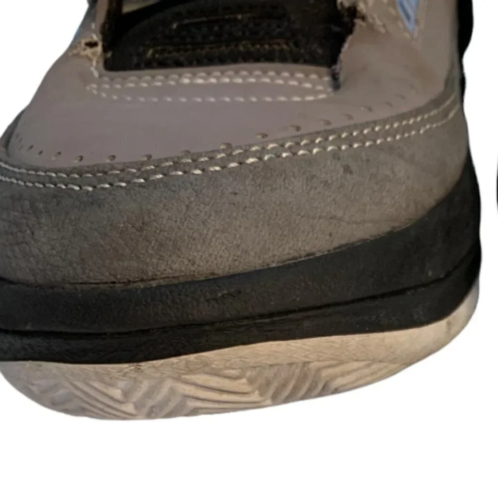 Jordan 2.5 TEAM GS BRED BASKETBALL SHOES Size Boy’s 7Y/Women's 8.5 Gray and Bl…